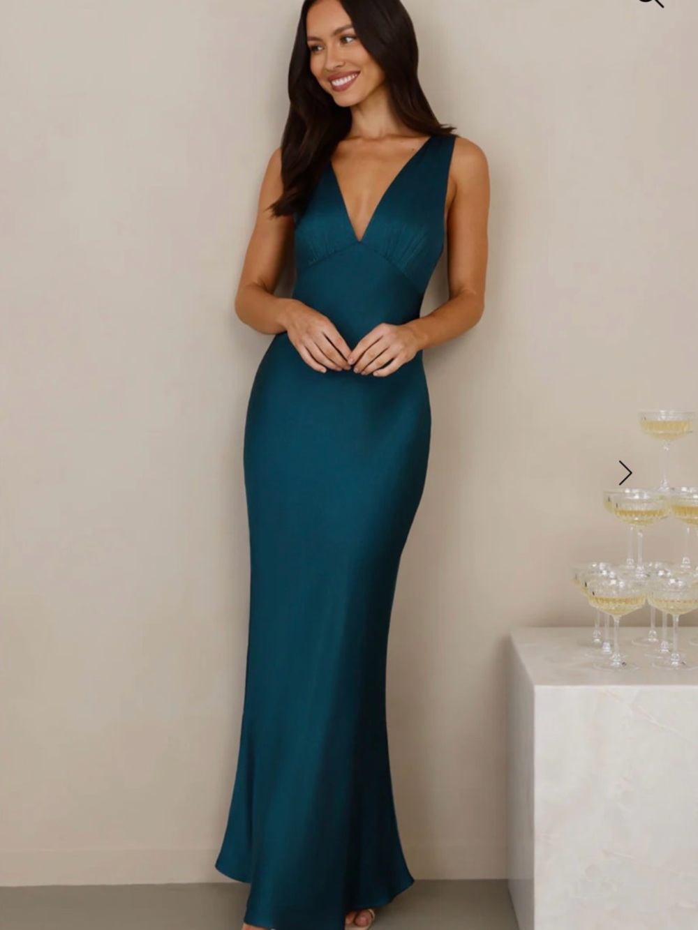 Hello Molly Isabeau Satin Maxi Dress